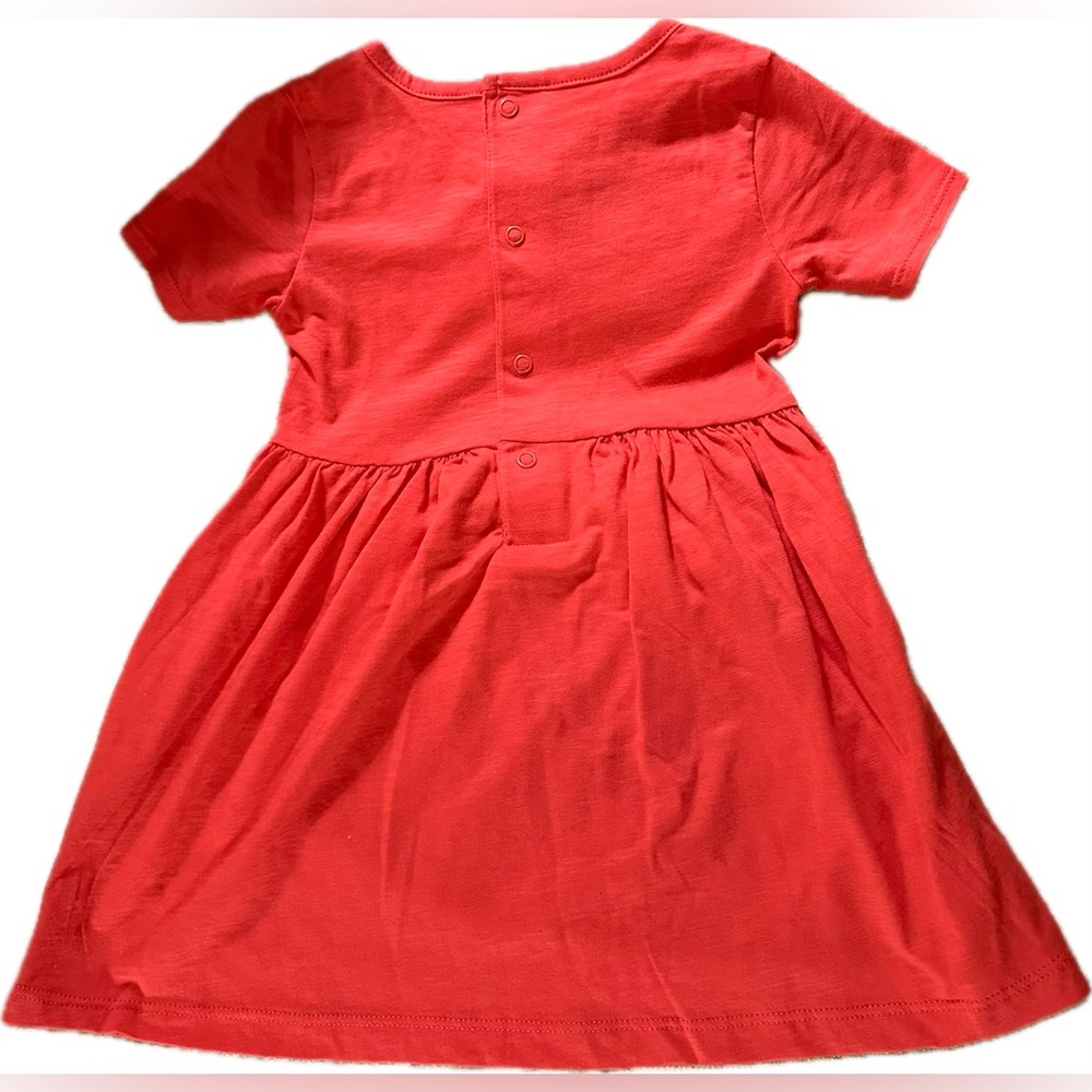 Carter’s Toddler Girls Dress-NWOT-24M Red-100% Cotton, 32-34”, 28-30” 2 Pieces - Picture 2 of 4